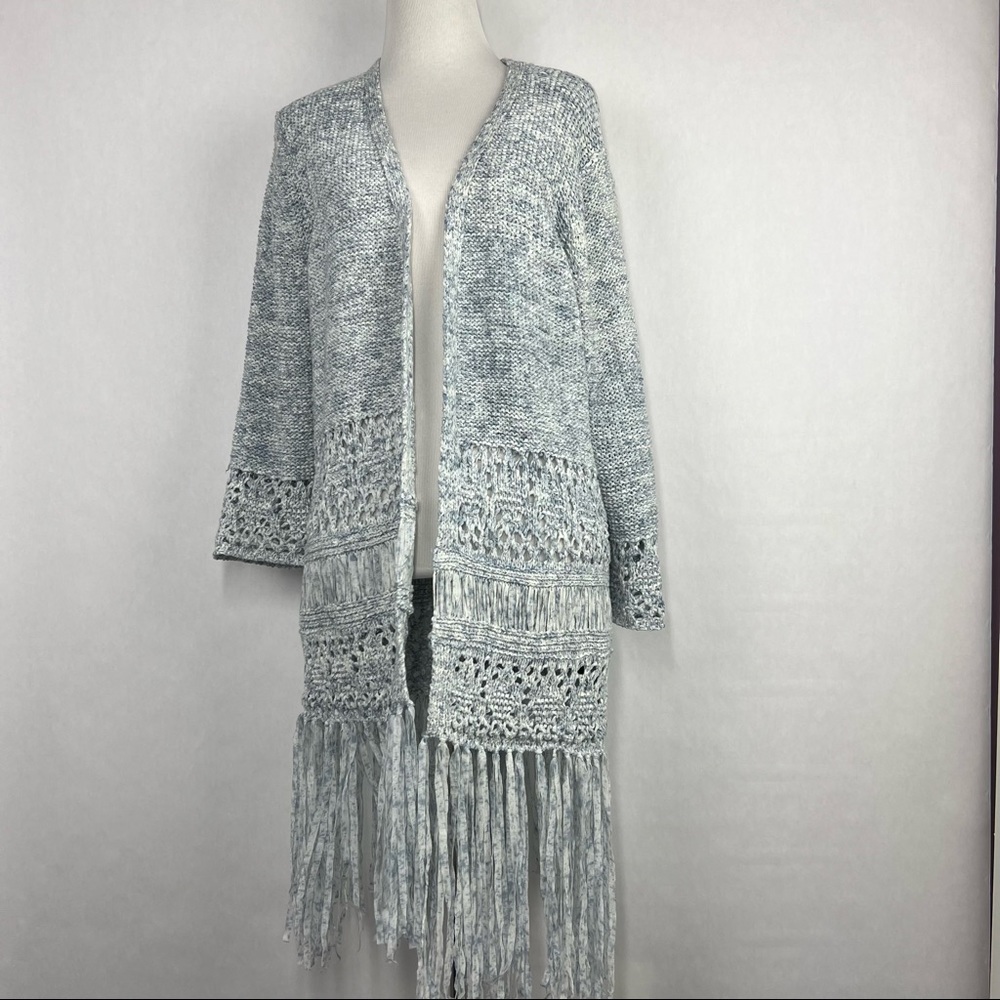 BlankNyc Blue Size Small Women's Long Sleeve Cardigan